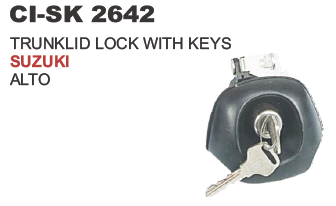 TRUNKLID LOCK W/KEY SUZUKI ALTO