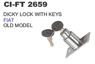 DICKY LOCK WITH KEYS FIAT OLD MODEL