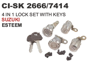 (4 IN 1) LOCK SET WITH KEYS SUZUKI ESTEEM