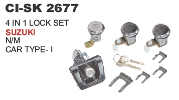 (4 IN 1) LOCK SET SUZUKI N/M CAR TYPE I