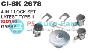 (4 IN 1) LOCK SET LATEST TYPE II SUZUKI GYPSY