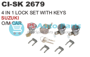 (4 IN 1) LOCK SET WITH KEYS SUZUKI O/M CAR