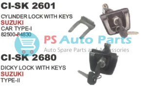 DICKY LOCK W/KEY CAR T 2 SUZUKI