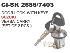 "(2 IN 1) DOOR LOCK WITH KEYS CARRY, VERSA"