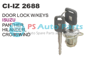 DOOR LOCK W/KEYS ISUZU PANTHER