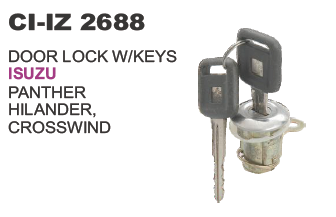 DOOR LOCK W/KEYS ISUZU PANTHER