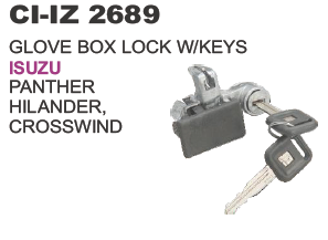 "GLOVE BOX LOCK W/KEYS ISUZU PANTHER HILANDER,"