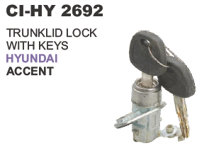 TRUNKLID LOCK WITH KEYS HYUNDAI ACCENT