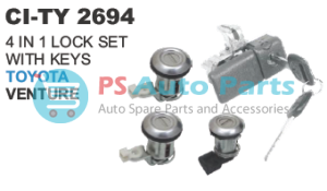 (4 IN 1) LOCK SET WITH KEYS TOYOTA VENTURE