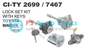 LOCK SET KIT WITH KEYS TOYOTA INNOVA