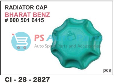 RADIATOR CAP BHARAT BENZ TRUCK GREEN
