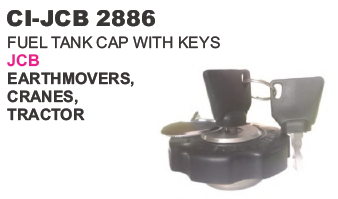 2886.png "FUEL TANK CAP W/ KEYS EARTHMOVERS, JCB CI-5906"