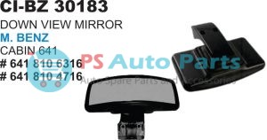 DOWN VIEW MIRROR BENZ TRUCK CABIN 641