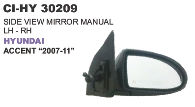 SIDE VIEW MIRROR MANUAL HYUNDAI ACCENT