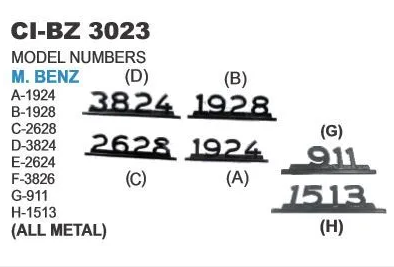MODEL NUMBER METAL BENZ TRUCK
