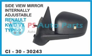 SIDE VIEW MIRROR INTERNALLY ADJUSTABLE RENAULT KWID VX TYPE-2