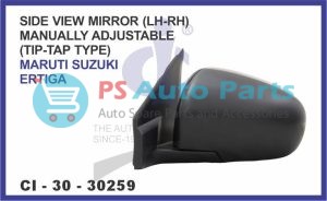SIDE VIEW MIRROR (LH) MANUAL ADJUSTABLE TIP-TAP TYPE MARUTI SUZUKI ERTIGA
