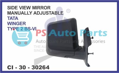SIDE VIEW MIRROR MANUALLY ADJUSTABLE TATA WINGER TYPE-2 BS-6