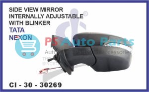 SIDE VIEW MIRROR INTERNALLY ADJUSTABLE WITH BLINKER TATA NEXON