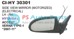 SIDE VIEW MIRROR (MOTORISED) HYUNDAI ACCENT VER T I