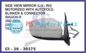 SIDE VIEW MIRROR (LH-RH) ( MOTORIZED WITH BLINKER & AUTOFOLD) SUZUKI WAGON-R 3RD GEN