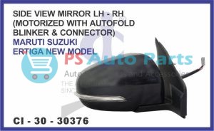 "SIDE VIEW MIRROR (LH-RH) SUZUKI ERTIGA NEW MODEL (MOTORIZED WITH CUPLAR, BLINKER & AUTOFOLD)"