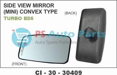 SIDE VIEW MIRROR (MINI) CONVEX TYP TURBO ( BS6 )