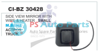 SIDE VIEW MIRROR WITH WIRE & HEATER SMALL MBENZ ACTROS