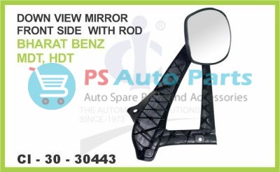 DOWN VIEW MIRROR FRONT SIDE BHARAT BENZ HDT TRUCK