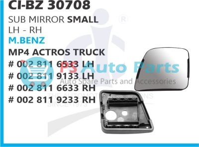 SUB MIRROR (LH-RH) SMALL MBENZ ACTROS MP4