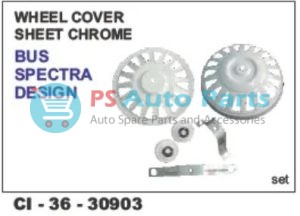 WHEEL COVER SPECTRA CHROME SHEET BUS