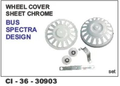 WHEEL COVER SPECTRA CHROME SHEET BUS