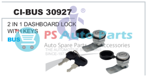 2 IN 1 DASHBOARD LOCK WITH COMMON KEYS BUS