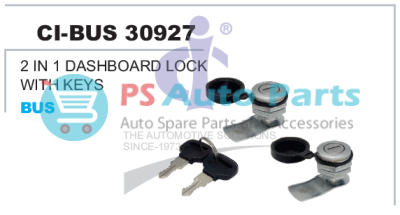 2 IN 1 DASHBOARD LOCK WITH COMMON KEYS BUS