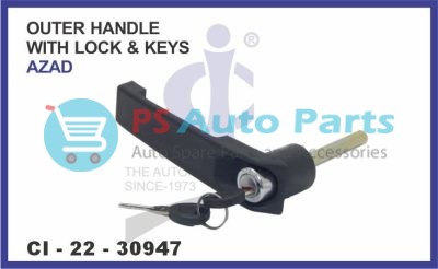 OUTER HANDLE WITH LOCK & KEYS AZAD