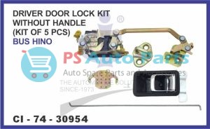 DRIVER DOOR LOCK KIT WITHOUT HANDLE (KIT OF 5 PCS) BUS HINO