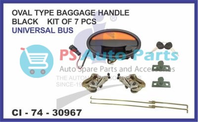 OVAL TYPE BAGGAGE HANDLE BLACK (SET OF 7 PCS) UNIVERSAL BUS