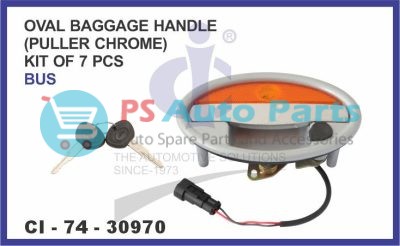 OVAL BAGGAGE HANDLE (PULLER CHROME) KIT OF 7 PCS BUS