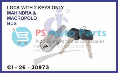 LOCK WITH 2 KEYS ONLY MAHINDRA & MACROPOLO BUS