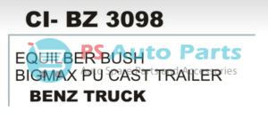 EQUILBER BUSH (BIG MAX PU CAST TRAILER) M.BENZ TRUCK&TRAILER