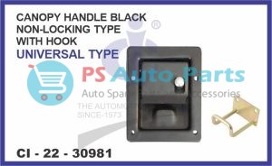 CANOPY HANDLE BLACK NON-LOCKING TYPE & WITH HOOK UNIVERSAL.