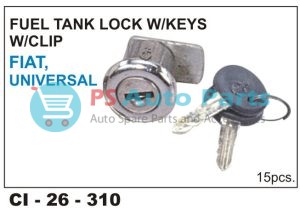 PT LOCK W/KEY FIAT
