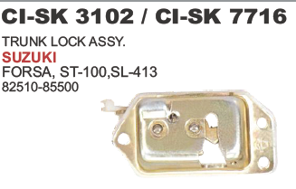 "TRUNKLID LOCK ASSY SUZUKI FORSA, "