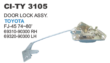 DOOR LOCK ASSY TOYOTA FJ 45