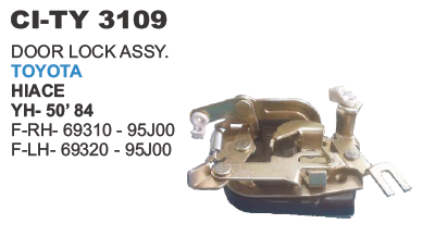 "DOOR LATCH TOYOTA HIACE YH 50, ZOLA"