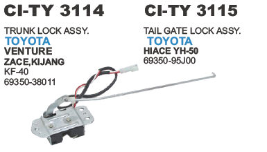 "TRUNKLID LOCK ASSY. VENTURE, KIJANG"