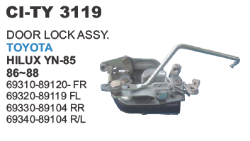 DOOR LATCH TOYOTA HILUX RN 85