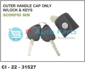 OUTER HANDLE MOUTH W/LOCK & KEY SCORPIO N/M