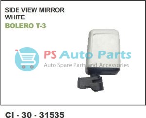 SIDE VIEW MIRROR BOLERO TYPE-3 WHITE