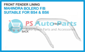 "FRONT FENDER LINING BOLERO F/B BS-4,BS-6 W/O KIT WHITE"